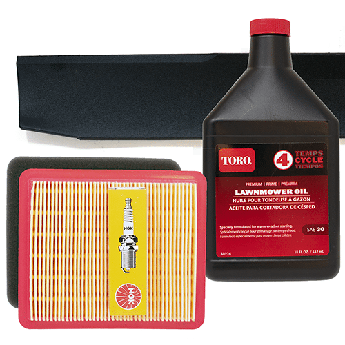 Genuine Toro Blade and Tuneup Kit For Toro Super Recycler (SR4) OHV Engine (Serial Range #313000001 & UP)