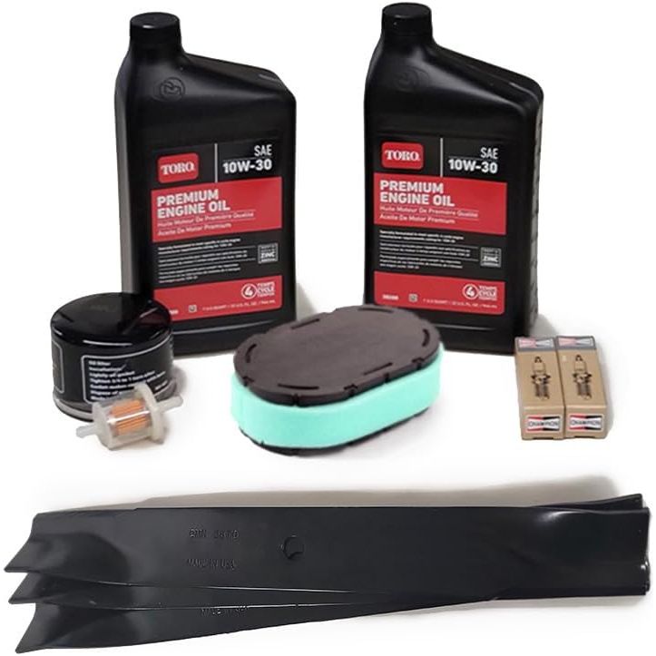 Blade and Tuneup Kit For Toro TimeCutter SS5000 MX5050 50in Riding Lawn Mower Models 74637 74770 with Kohler 7000 Series Engines
