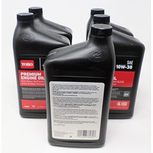 Paquete de 5 aceites originales Toro OEM 38280 10W30 para motor de 4 tiempos, 32 oz. Botella