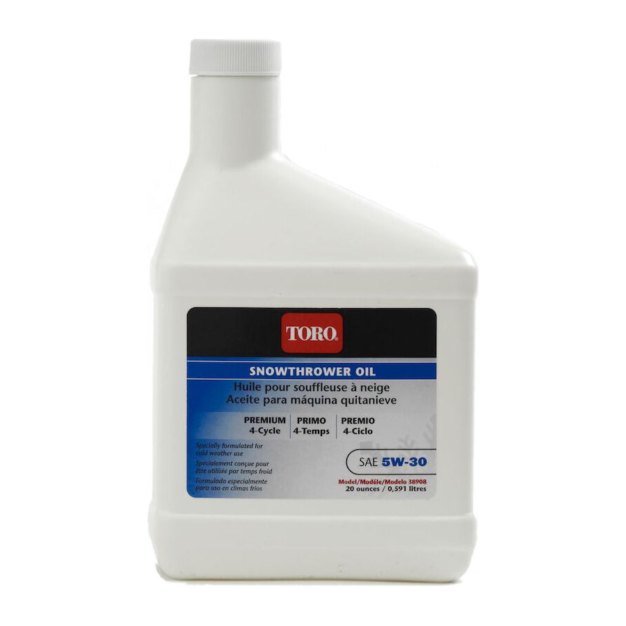 Aceite de motor de invierno sintético original Toro OEM 38908 Toro 5W-30, 20 oz