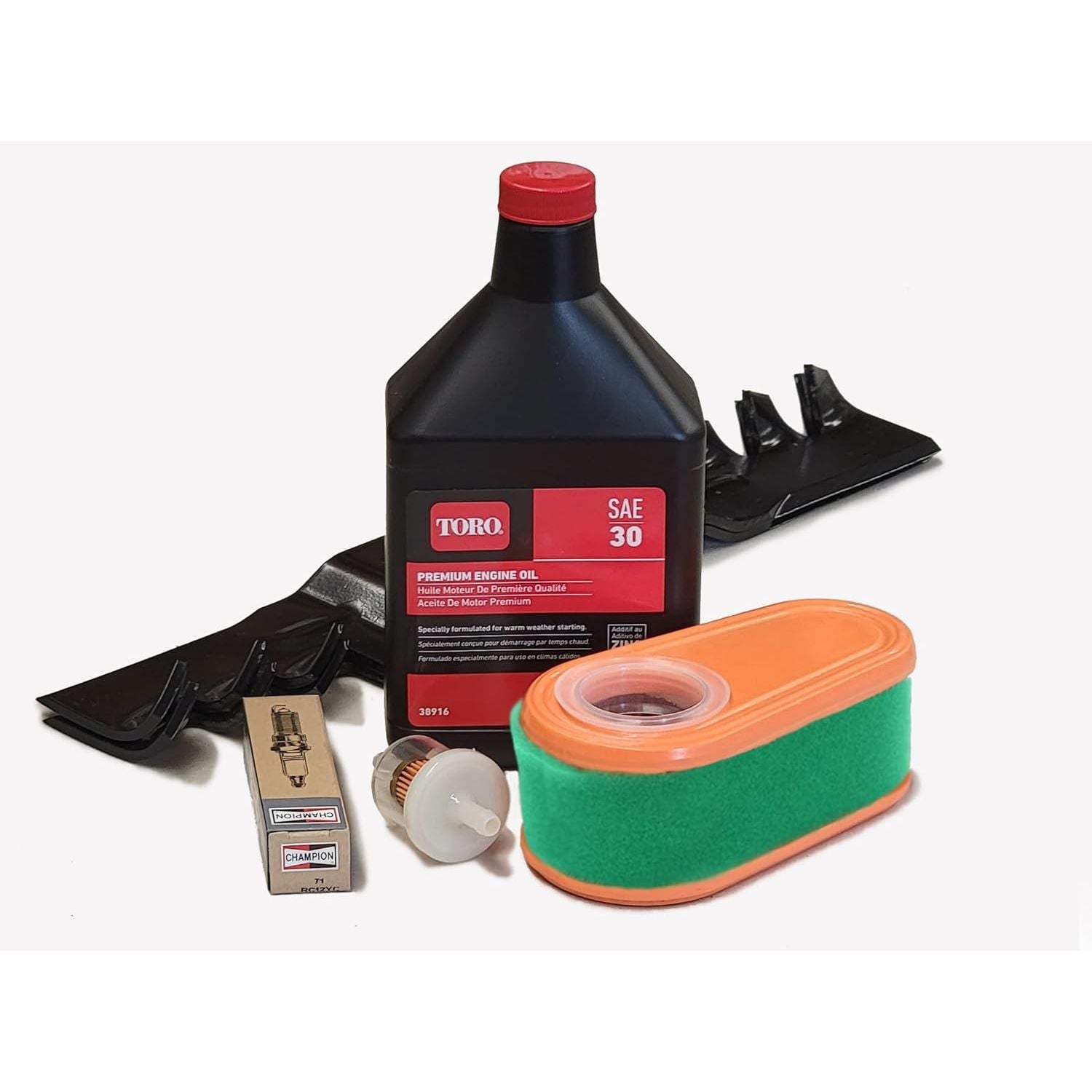Blade and Tuneup Kit For Toro TimeMaster/Turfmaster and Exmark 30 Inch Commercial Lawnmowers