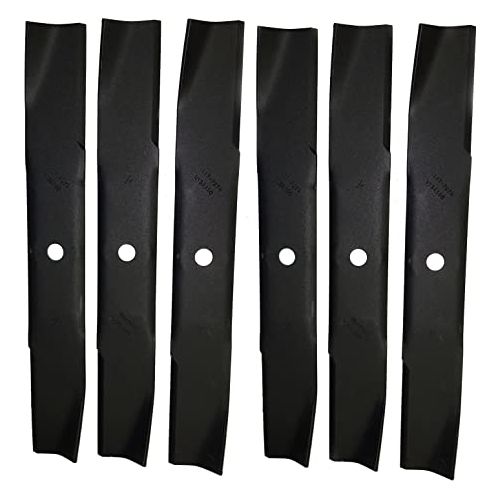 Paquete de 6 cuchillas para mantillo negras originales Toro OEM 117-7278-03 de 16,5 pulgadas