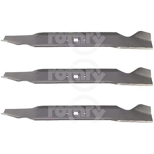 3 Pack of Rotary BLADE 21-3/16" X 6 POINT STAR MTD Compatible with : 742-04308, 742-0616, 742-0616, 742-0616A, 742-0656, 942-04126