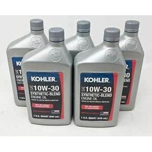 Kohler OEM 5 paquetes de 25 357 65-S ACEITE, QUART 10W30 MEZCLA DE SINTÉTICO