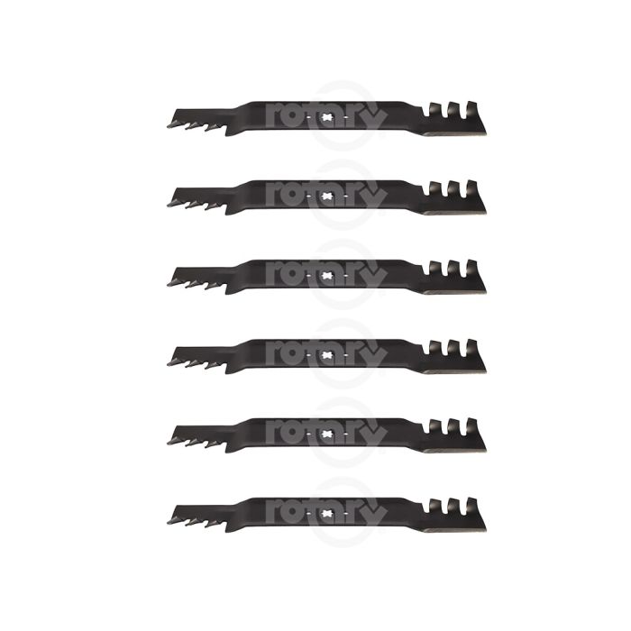 6 Pack of Rotary BLADE 21-3/16" X 6 POINT STAR MTD COMMERCIAL MULCHING Compatible with : 742-04126, 742-0616, 742P04308X, 942-04126, 942-04126-X, 942-04308-X