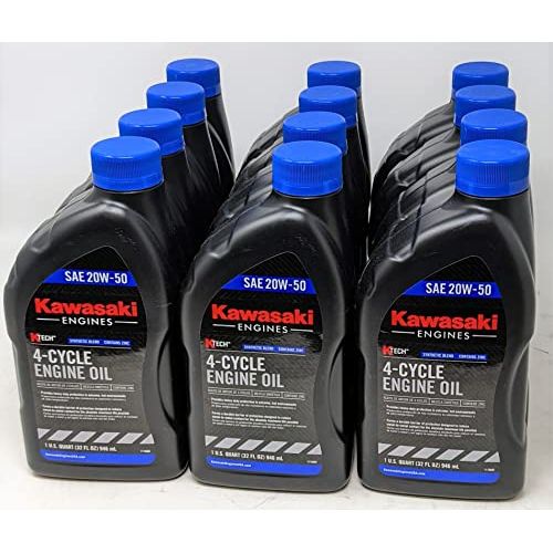 Kawasaki OEM 12 Pack of 99969-6298 OIL:4 CYL 20W50 1QT