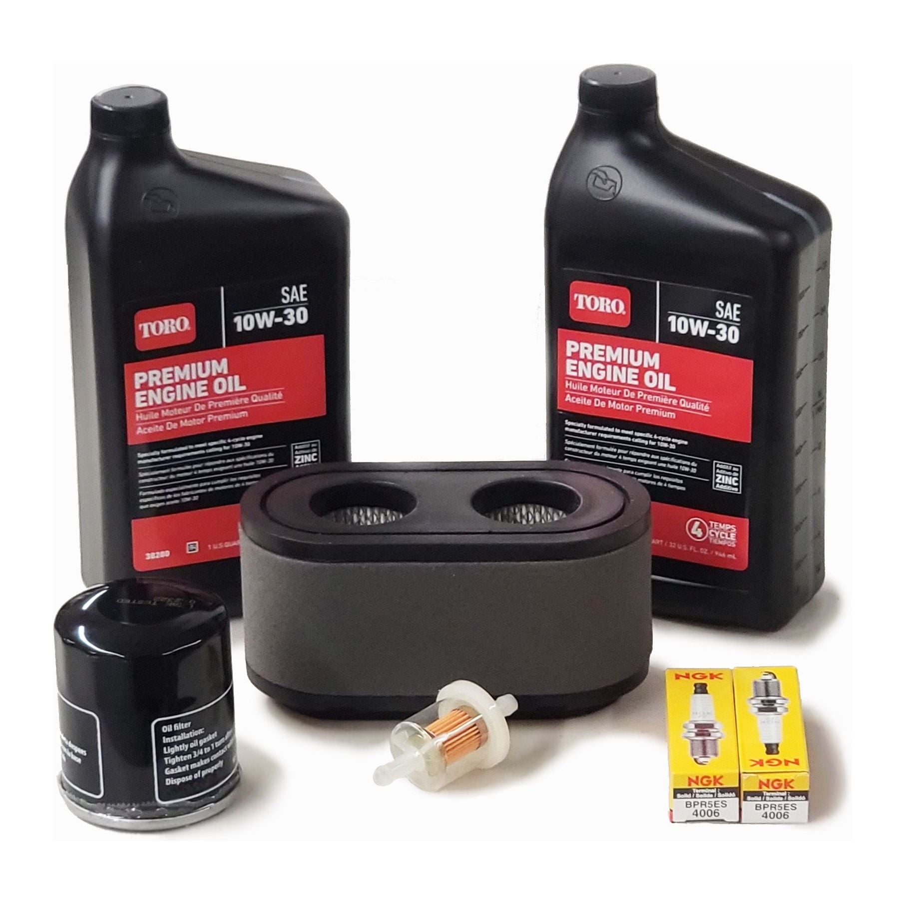 Tuneup Kit For Toro 42In - 60in Toro TimeCutter Titan and Exmark Quest Radius Riding Mowers with V-Twin 2P77F Engines