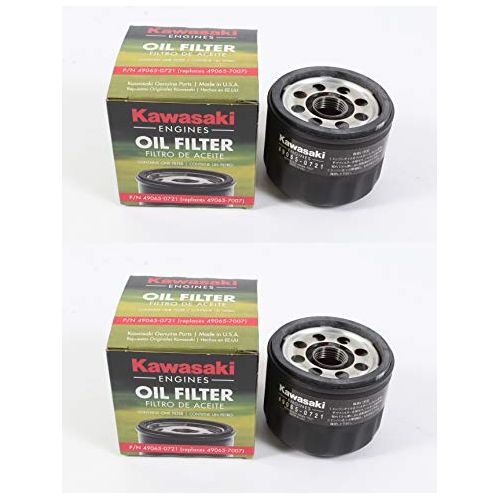 Genuine Kawasaki OEM 2 Pack of 49065-0721 Oil Filter