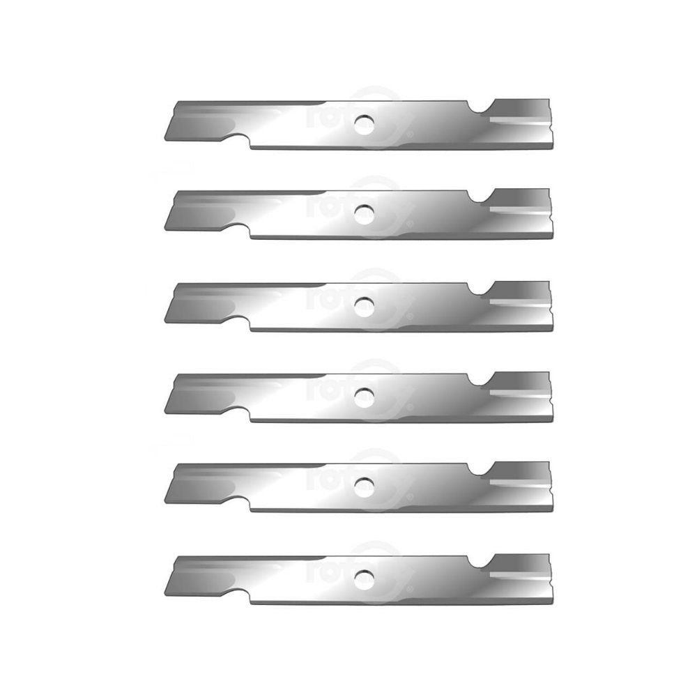 6 Pack of Rotary BLADE 18" X 15/16" EXMARK NOTCHED HI-LIFT Compatible with : 103-6402, 103-6402-S, 355-291, 109-6873-03, 140-1242, 50-2306