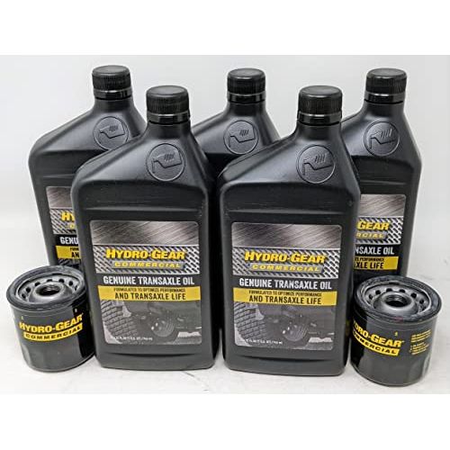 Genuine Hydro-Gear Transmission Fluid Kit For Hydrostatic Transmissions Contains Qty (2) 52114 Oil Filter, Qty (5) 54847 Transaxle Oil