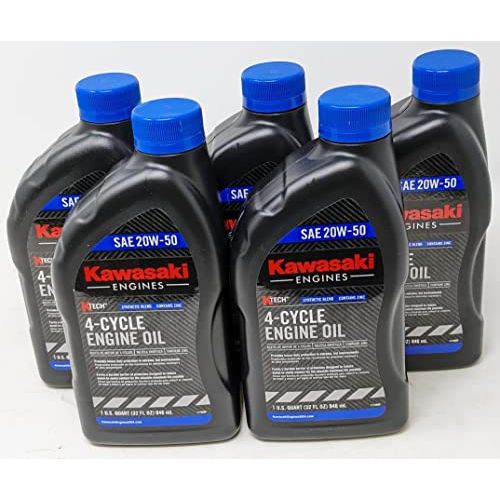 Kawasaki OEM 5 Pack of 99969-6298 OIL:4 CYL 20W50 1QT